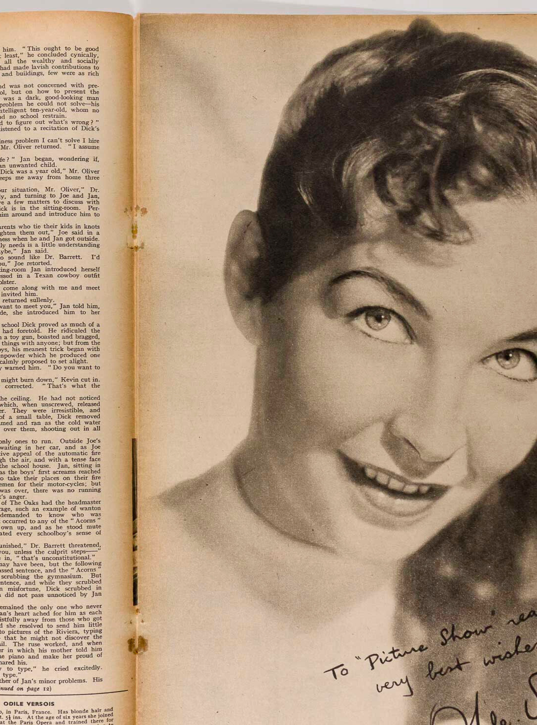 AUDREY HEPBURN William Holden PICTURE SHOW magazine 1954 October FILM PICTORIAL