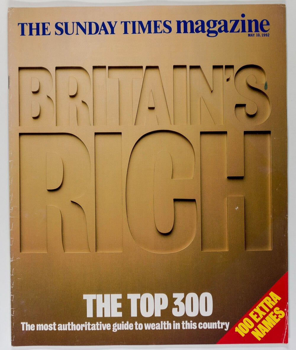 RICH LIST Britain's Top 300 THE ROLLING STONES Sunday Times magazine 1992 May UK