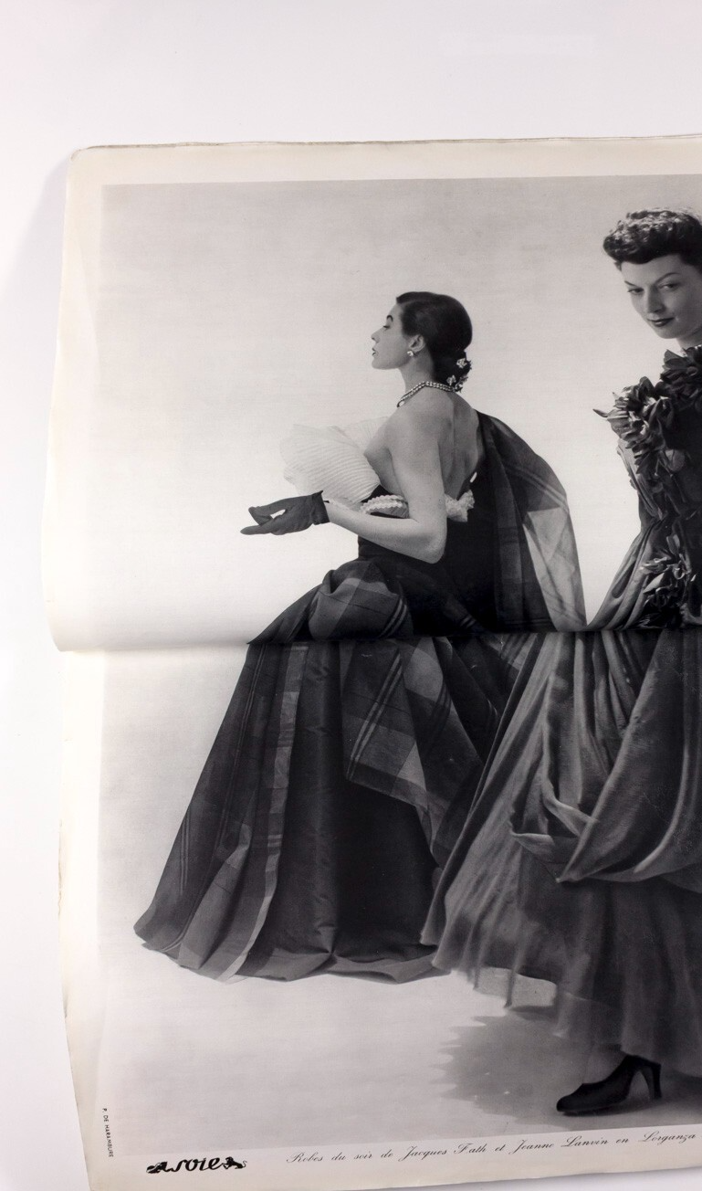 Balenciaga ROBERT DOISNEAU Tom Keogh PARIS VOGUE March 1951 Collections HERMES