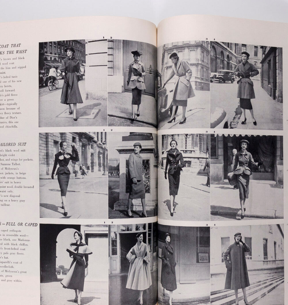 Evelyn Tripp LOUISE DAHL-WOLFE Paris Openings US FALL FASHION vtg HARPERS BAZAAR