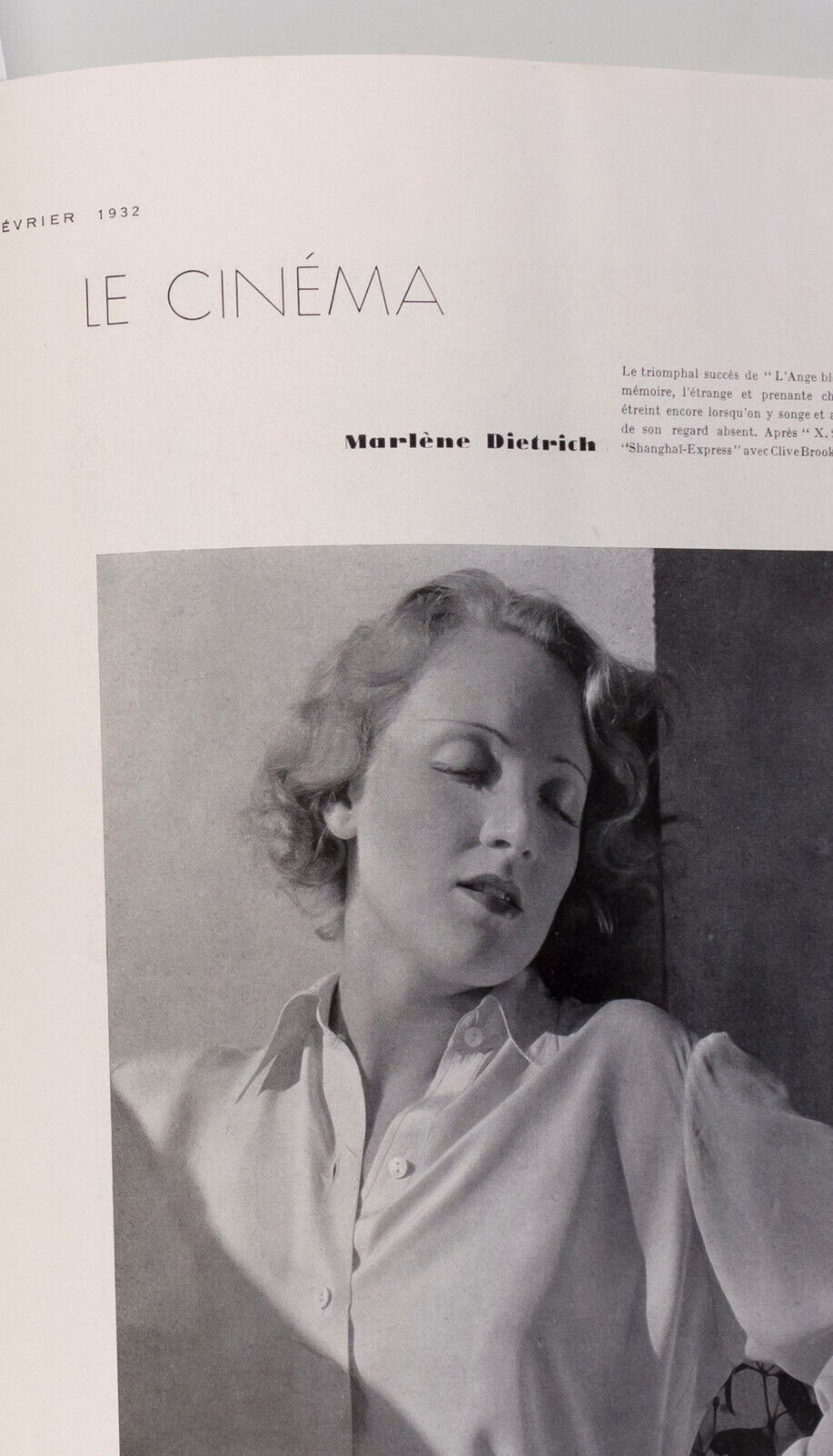 Benito CARL ERICKSON Marlene Dietrich STEICHEN Hoyningen-Huene PARIS VOGUE vtg