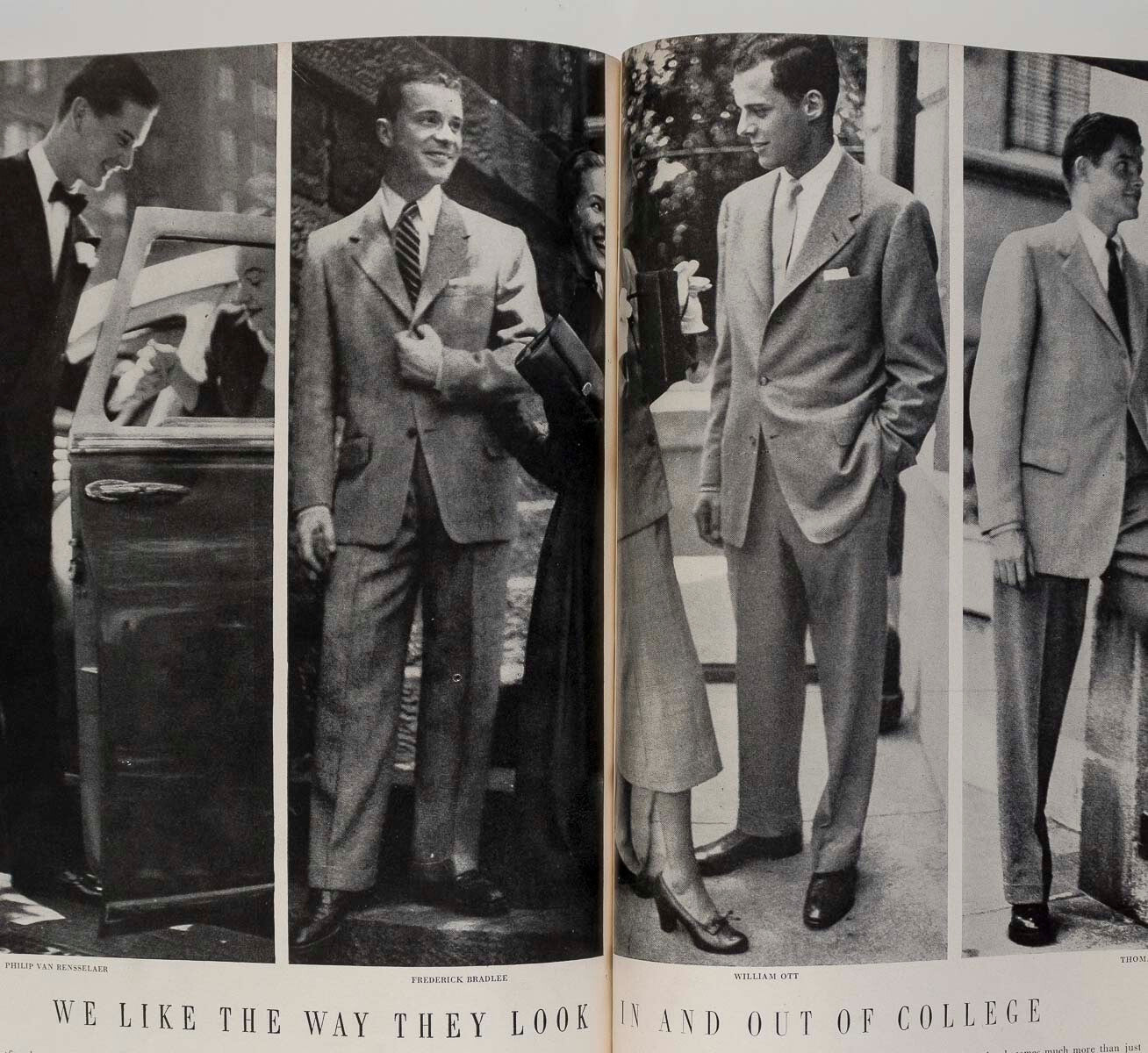John Rawlings COLLEGE ISSUE vtg 1940's 40s fashion US VOGUE magazine August 1949
