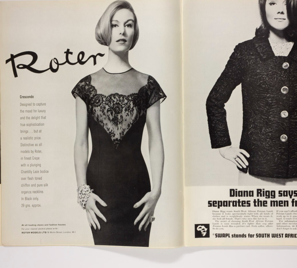 DONOVAN Diana Rigg JEAN SHRIMPTON London Life magazine October 1965 Scarfe EDNA