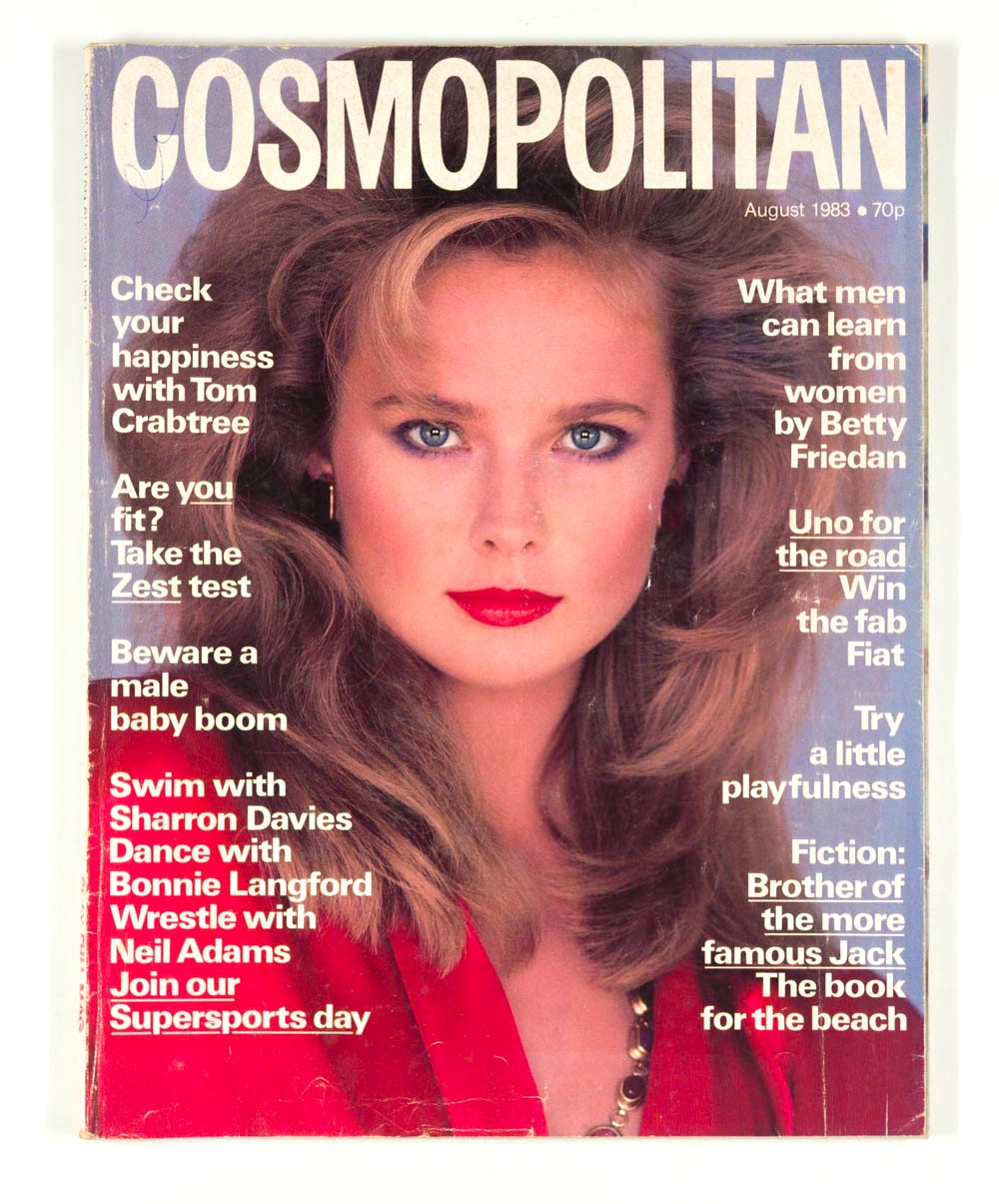 Nancy deWeir CHRISTOPHER REEVE Loni Anderson COSMOPOLITAN magazine August 1983