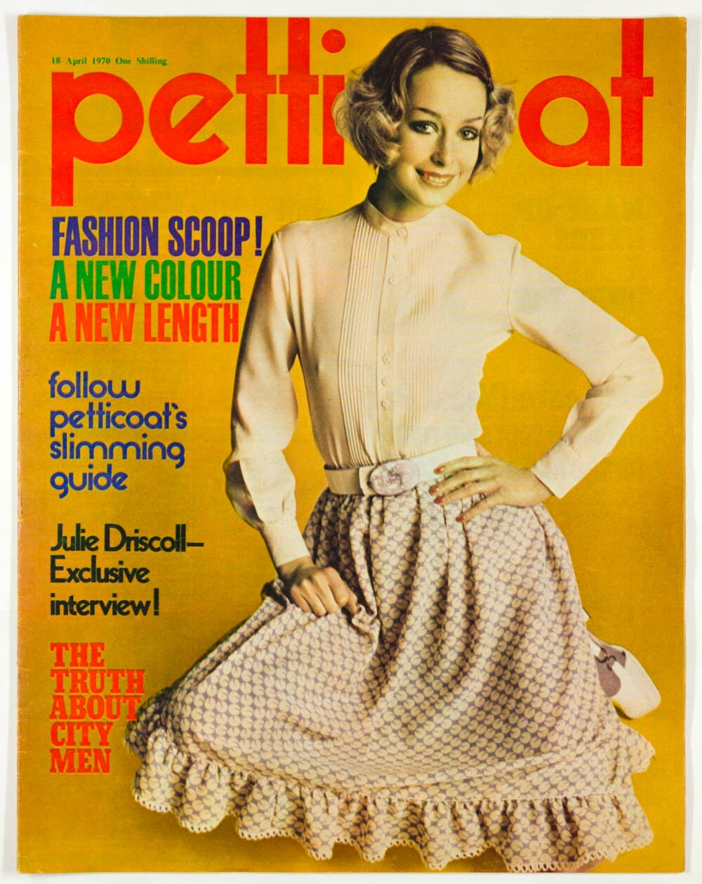 JULIE DRISCOLL Led Zeppelin BIBA Petticoat magazine April 1970 Mary Quant QUOROM