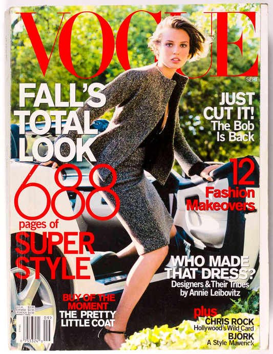 Bridget Hall BJORK Ana Claudia Michels CHRIS ROCK Carmen Kass USA Vogue 2000 Sep