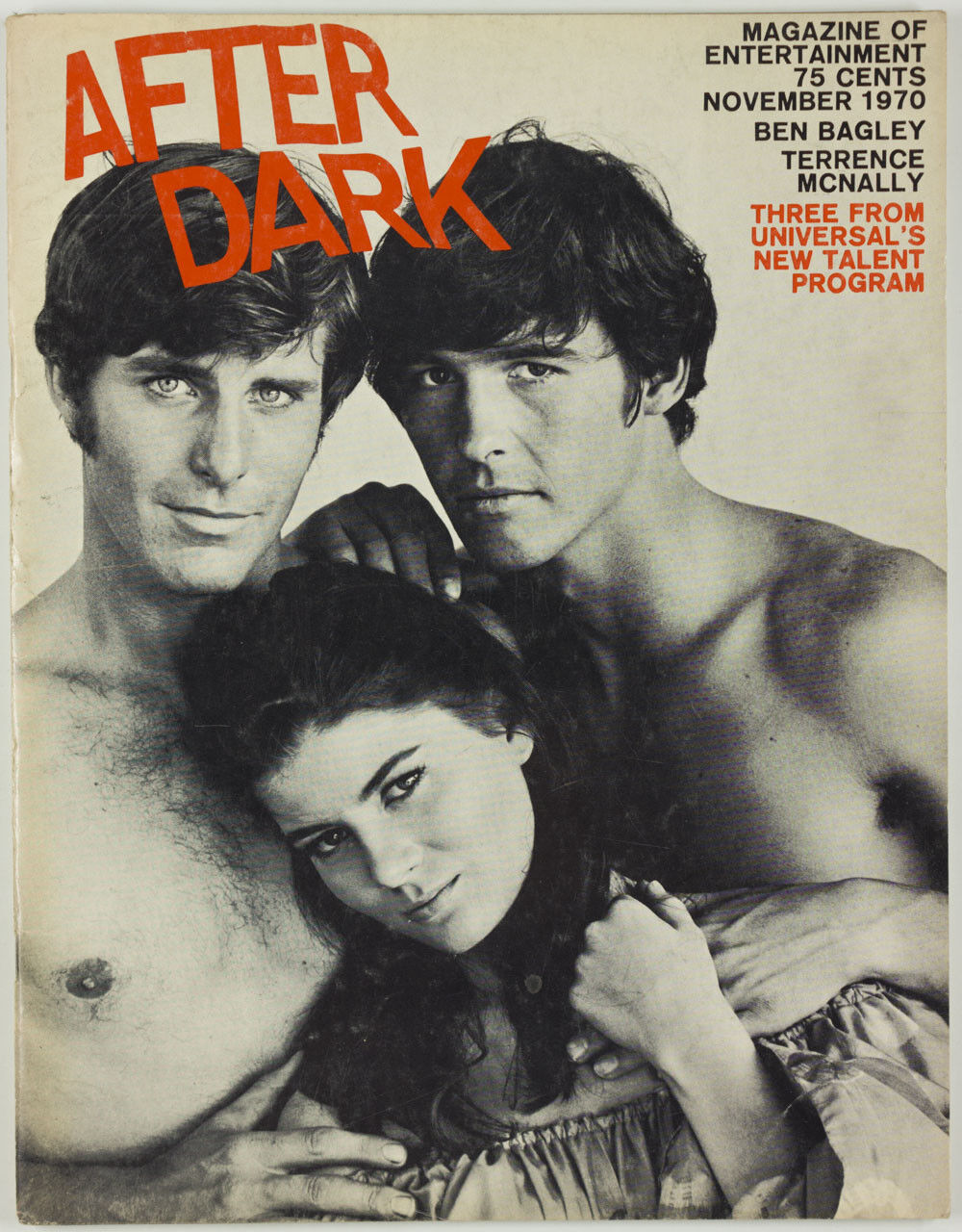 Randolph Mantooth TERRENCE McNALLY Ben Bagley AFTER DARK magazine November 1970