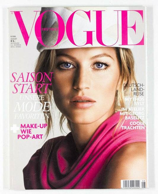 GISELE BUNDCHEN Keiran OConnor KOTO BOLORO Georg Baselitz DEUTSCH VOGUE Aug 2006