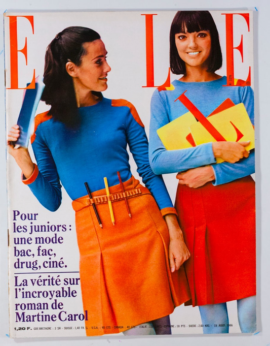 Martine Carol TERENCE DONOVAN Juniors FRENCH ELLE magazine 18 August 1966 France