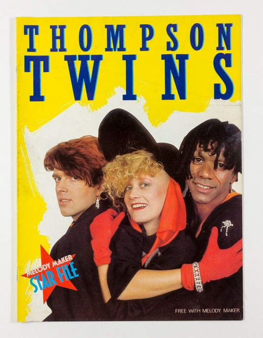 THOMPSON TWINS Rare music supplement book MELODY MAKER STAR FILE MAGAZINE vtg UK