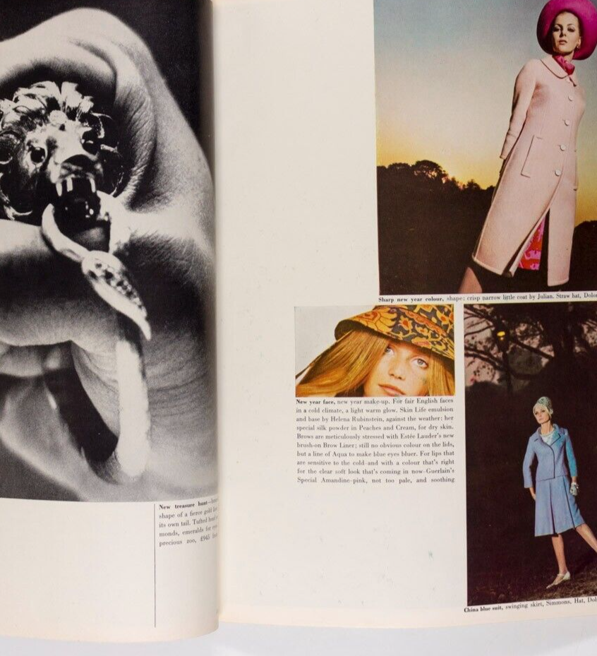 Jean Shrimpton MICK JAGGER Begum Aga Khan VOGUE JANUARY 1965 60th birthday gift