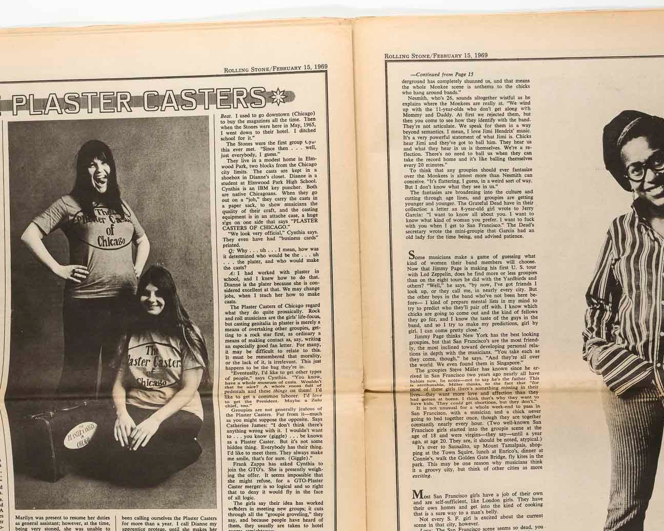 THE GROUPIES Miss Mercy ROLLING STONE February 15 1969 27 Baron Wolman GTO's vtg