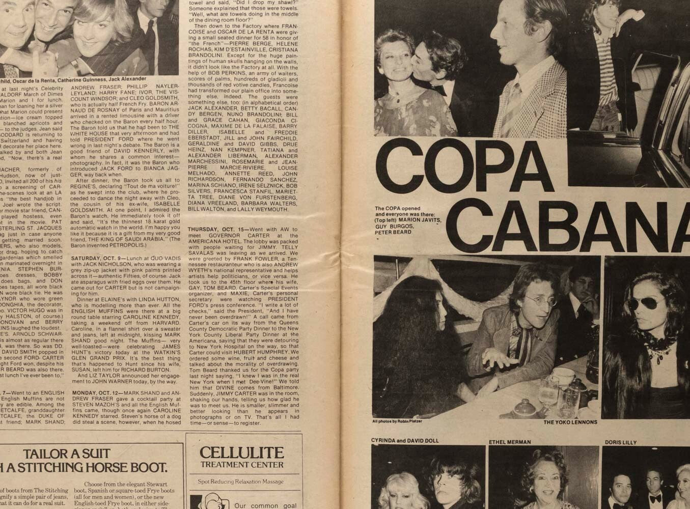 Elizabeth Taylor HELMUT NEWTON Jane Forth Nagisa Oshima  INTERVIEW MAGAZINE 1976