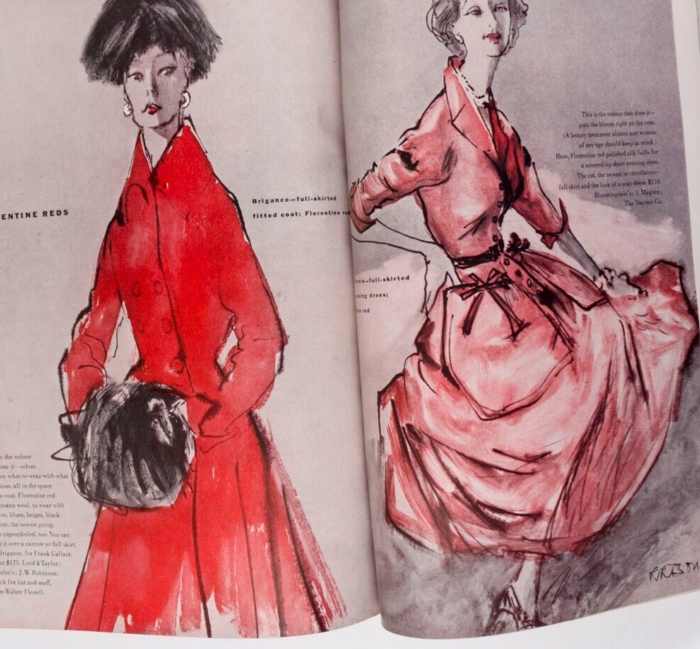 LISA FONSSAGRIVES Penn RENE BOUCHE Paris Italian US Collections BALENCIAGA Vogue