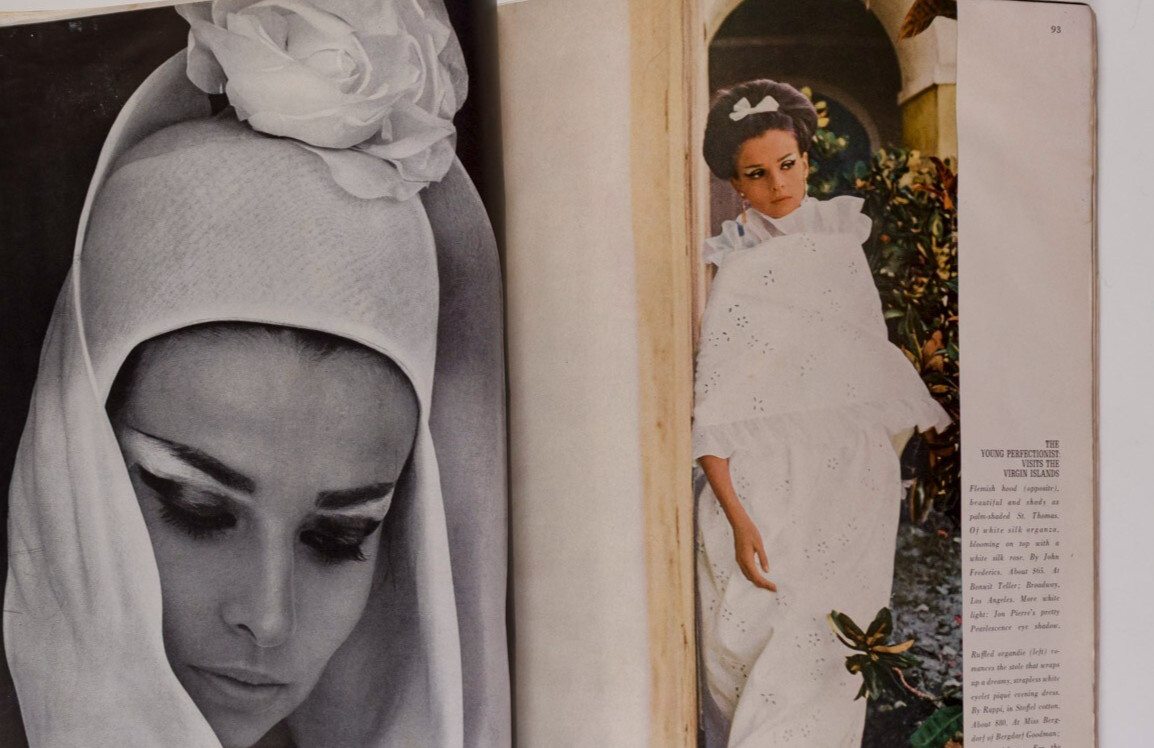 Tilly Tizzani MELVIN SOKOLSKY Saul Leiter HARPERS April 1962 Worth GIVENCHY Dior