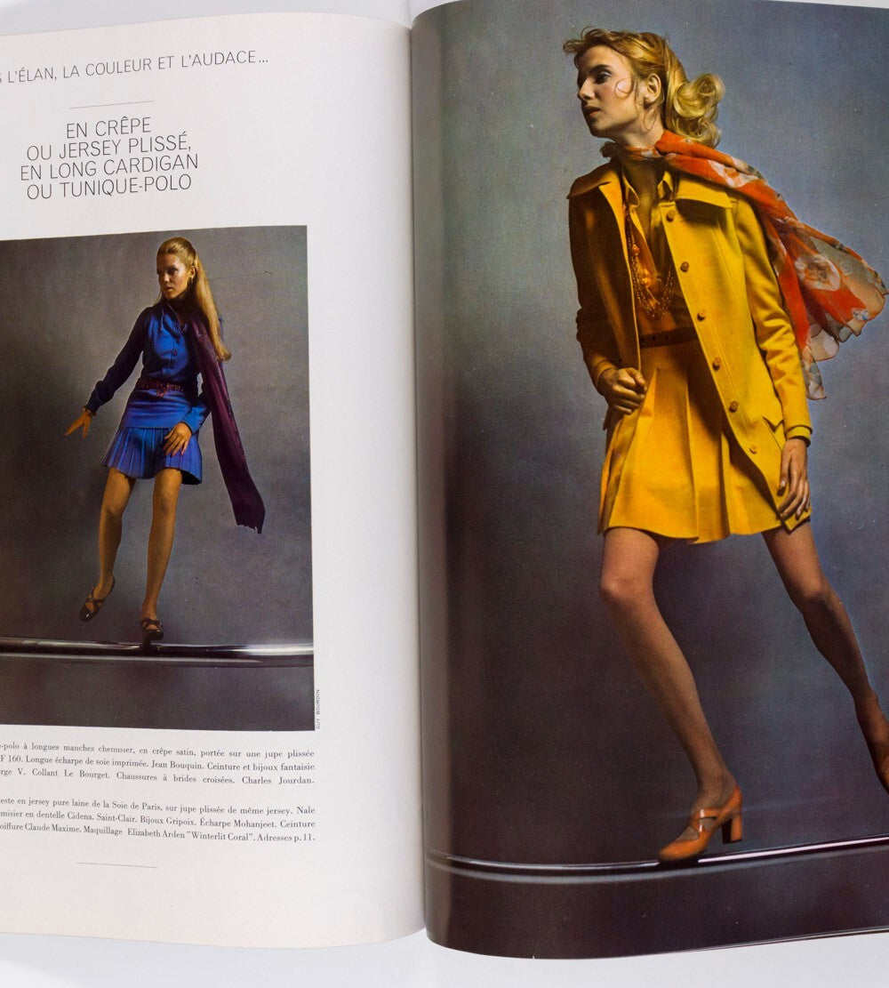 Catherine Deneuve GUY BOURDIN Jean Shrimpton SARAH MOON Paris Vogue August 1969