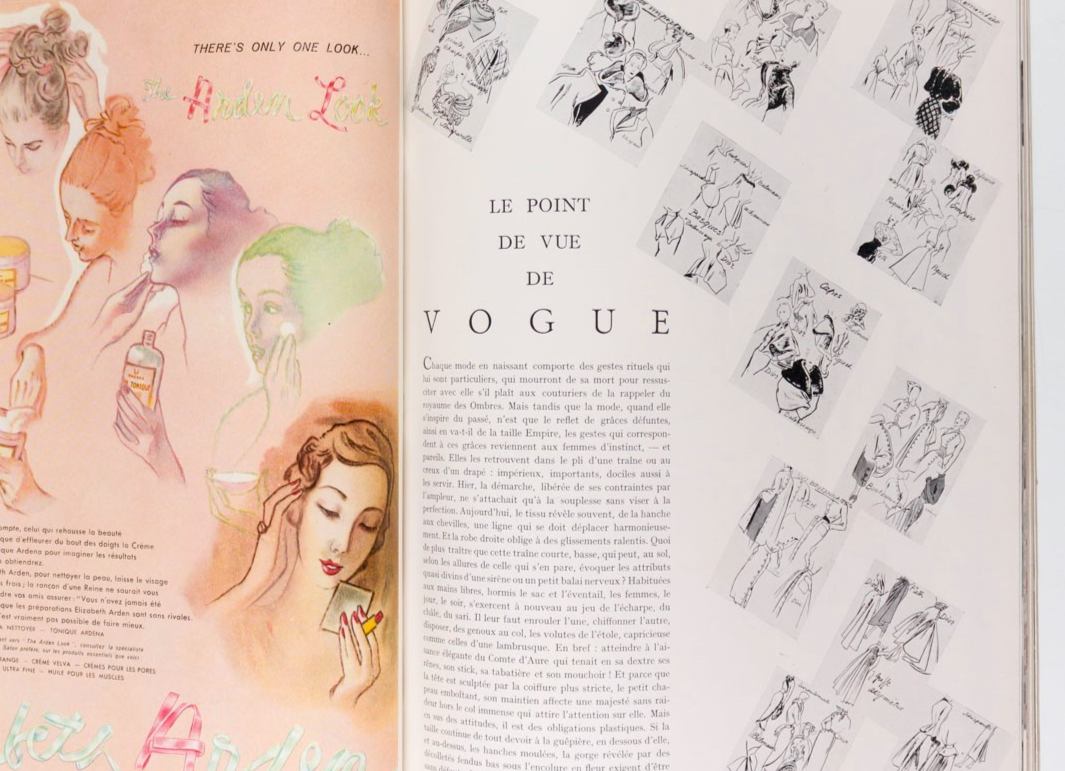Carl Erickson BALENCIAGA Jean Cocteau PARIS VOGUE October 1948 Anouk Aimee GRES