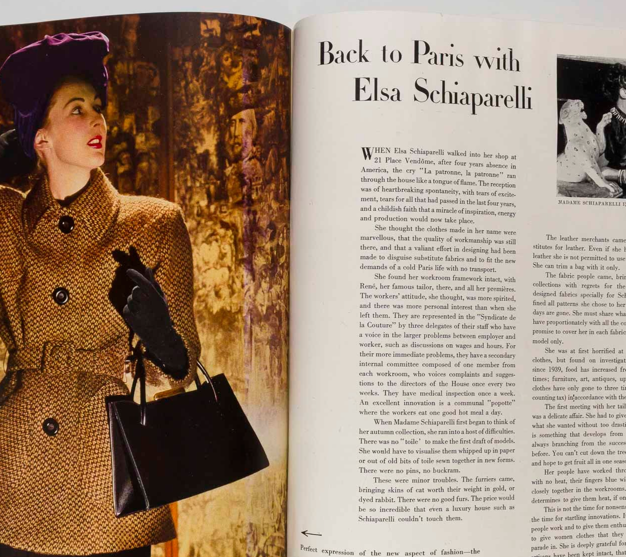 Peace Issue CECIL BEATON Lee Miller RENE BOUCHE Vogue magazine October 1945 WWII