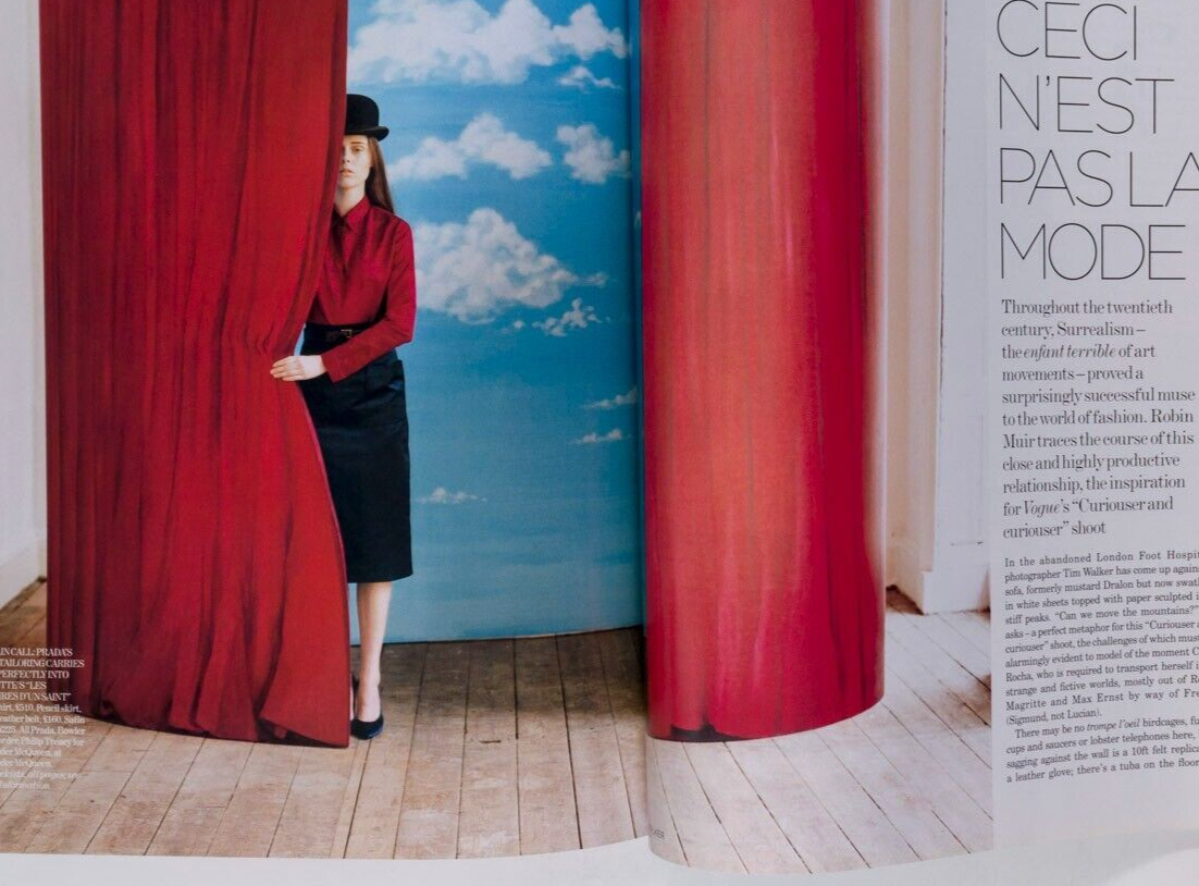 Jessica Stam TIM WALKER Coco Rocha SURREALISM IN VOGUE February 2007 Collections