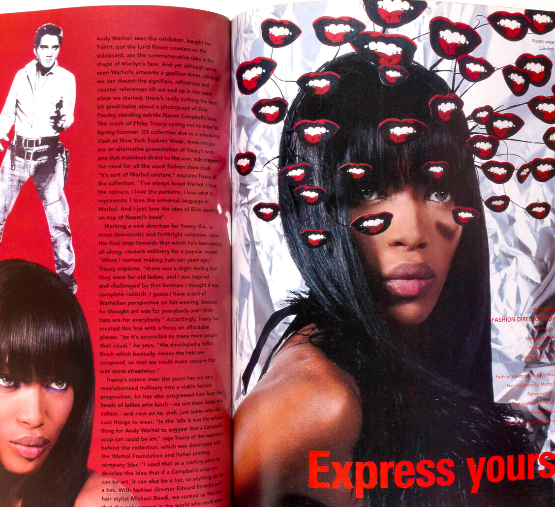 Naomi Campbell WARHOL Cat Power i-D Feb 2003 Murakami OMAHYRA Cat Power UK Viggo