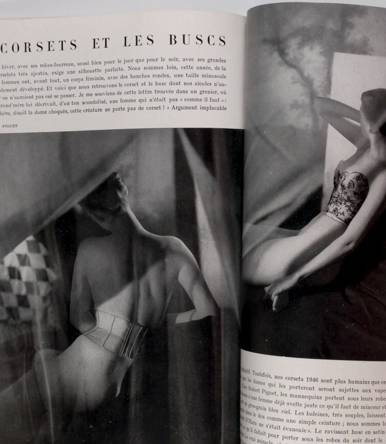 Philippe Jullian EDITH PIAF Laurence Olivier VOGUE January 1947 Balenciaga HORST