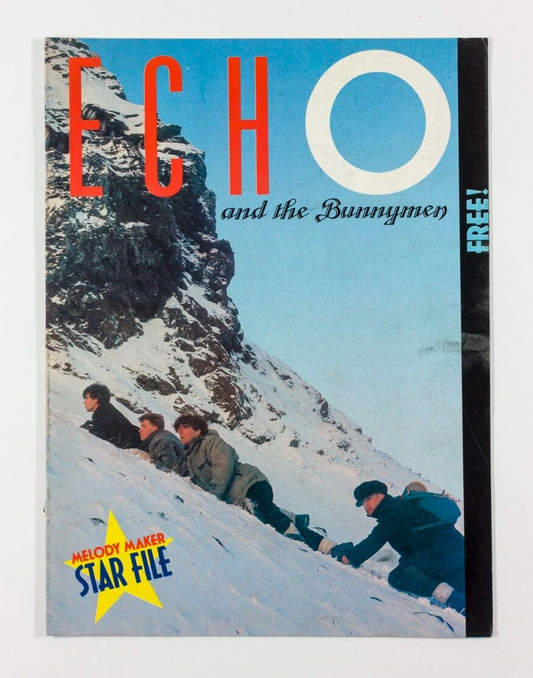 ECHO & THE BUNNYMEN music book MELODY MAKER STAR FILE MAGAZINE vtg IAN McCULLOCH