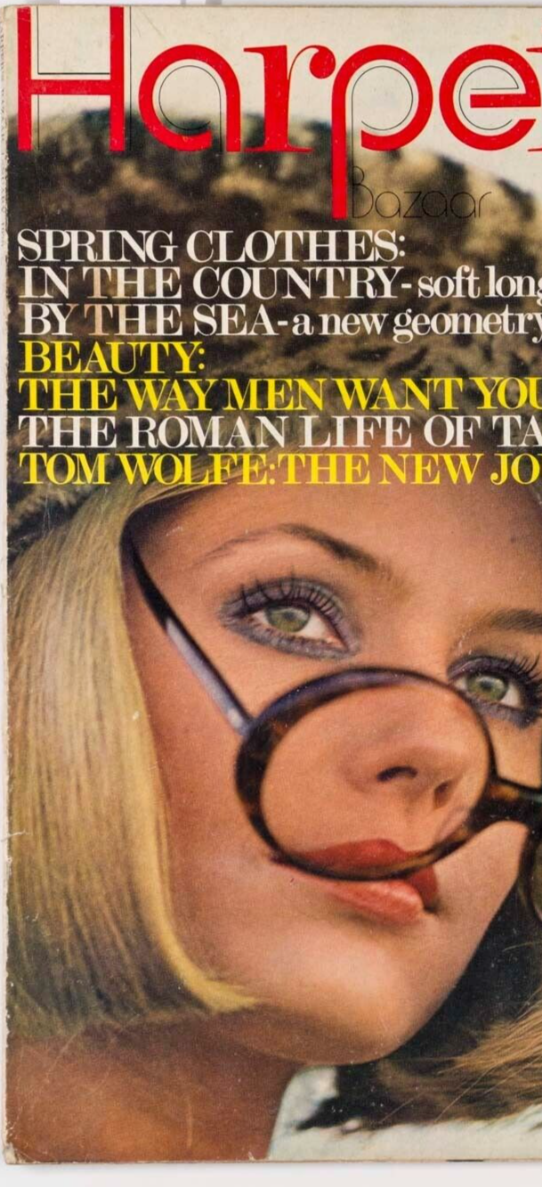 ART KANE Talitha Getty MAUDIE JAMES John Bulmer Bates EDINA RONAY Harpers Bazaar