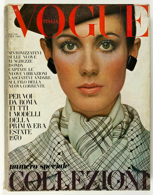 Moyra Swan DAVID BAILEY Barry Lategan COLLECTIONS Summer VOGUE ITALIA March 1970