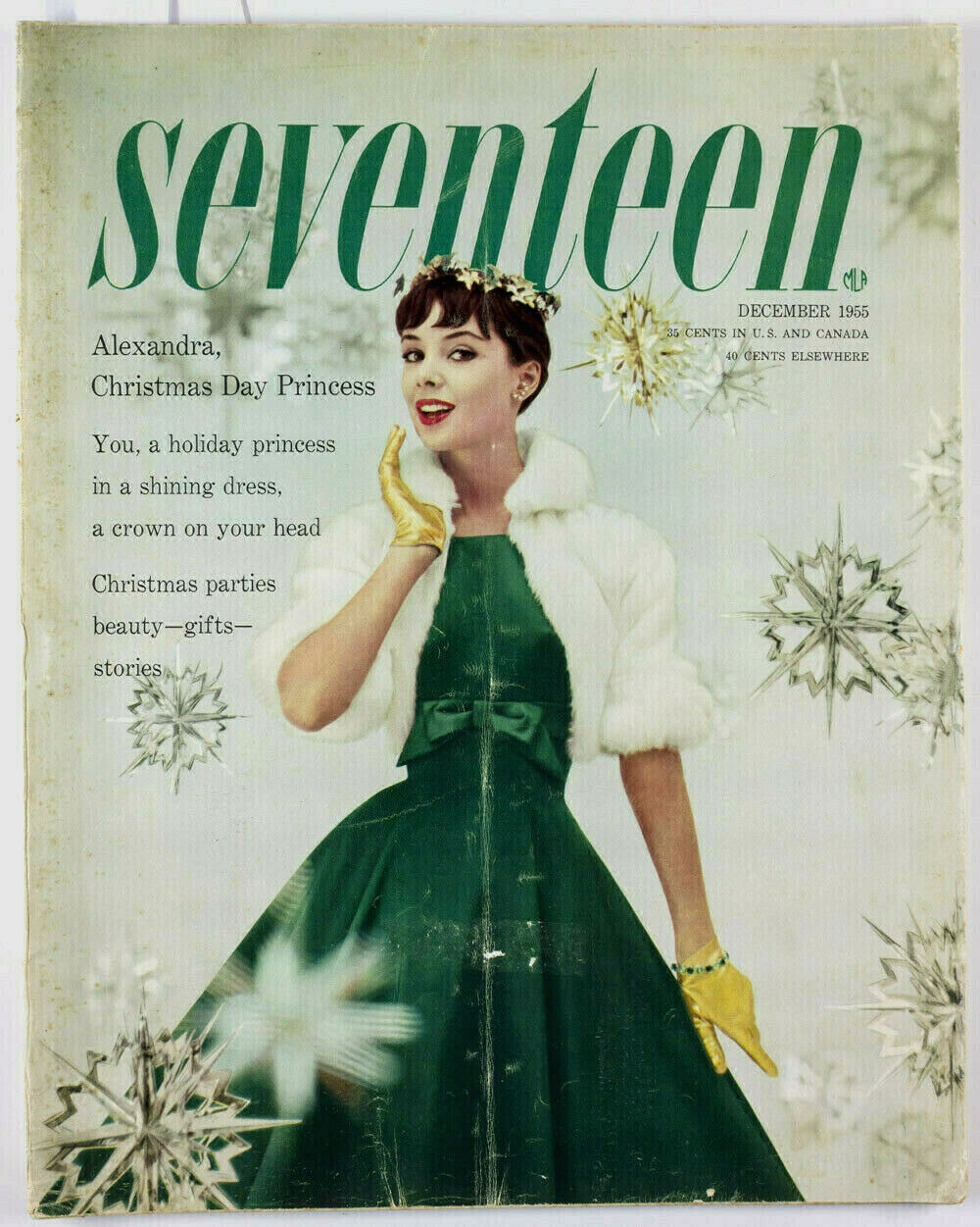 GENE KELLY Diane Arbus ALLAN CARTER Mary Suzuki SEVENTEEN magazine December 1955