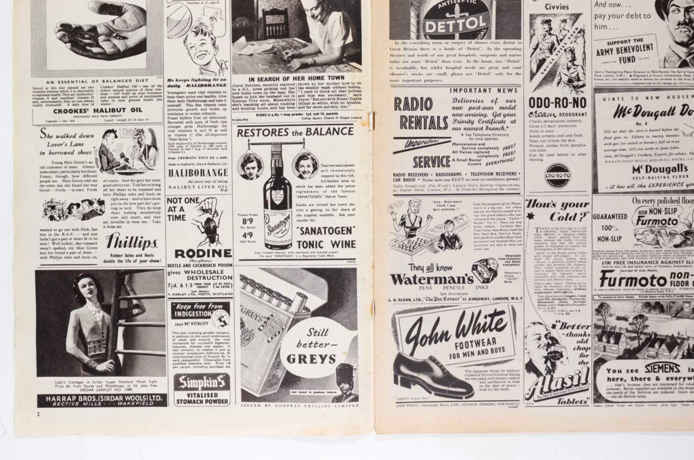 Vivien Leigh GRACIE FIELDS Nuremberg Trial PICTURE POST MAGAZINE December 1945