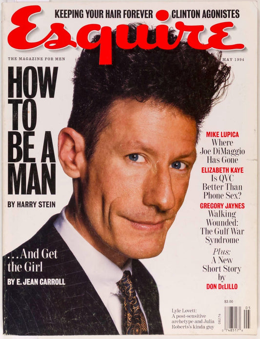 Lyle Lovett CINDY SHERMAN Helmut Newton ESQUIRE magazine May 1994 Jeff Koons