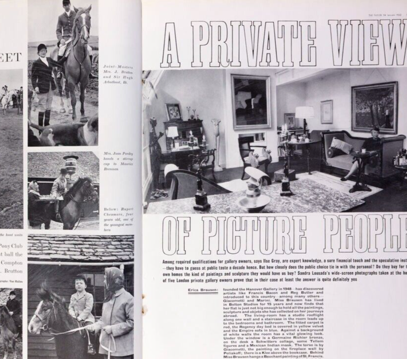 Lousada PETER SELLERS Lynn Seymour TATLER magazine January 1962 La Ruche Paris