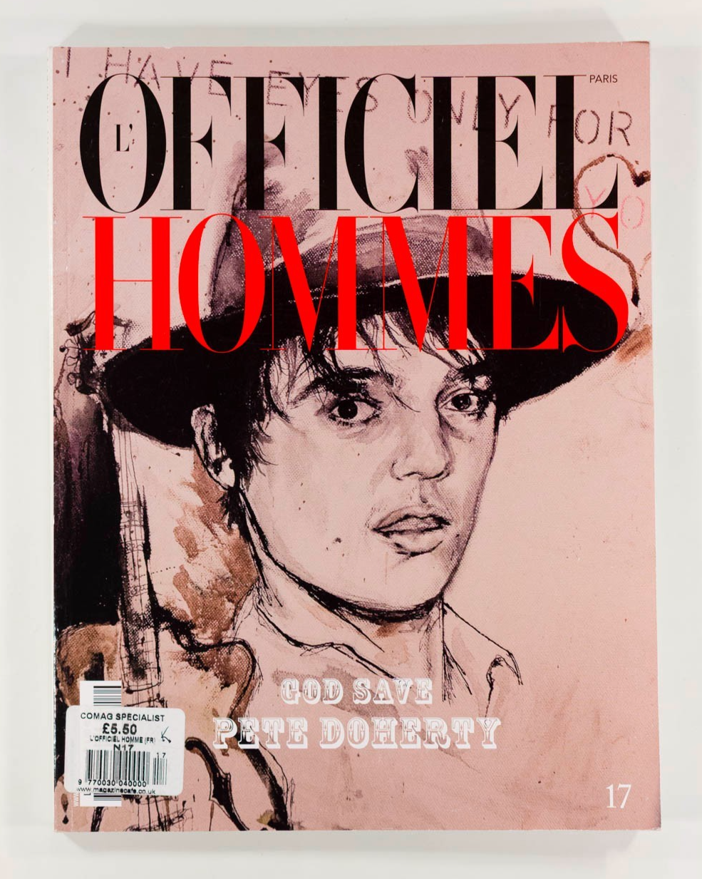PETE DOHERTY L'Officiel Hommes magazine 2009 The Libertines BABYSHAMBLES No 17