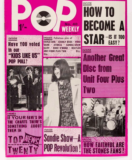 Sandie Shaw THE BEATLES Rolling Stones POP WEEKLY Marianne Faithfull EVERLY BROS