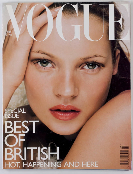 KATE MOSS Stella Tennant ALL SAINTS Georgina Cooper VOGUE magazine June 1998 vtg