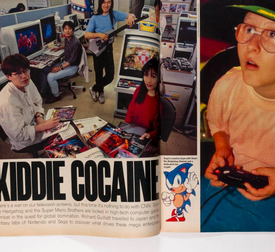 SONIC THE HEDGEHOG Super Mario GARY OLDMAN Sunday Times November 1992 Brian Eno
