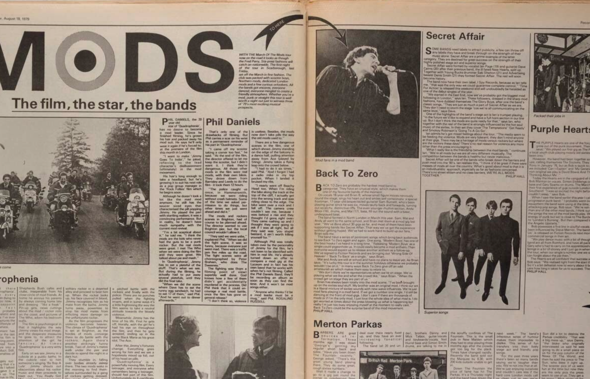 The Who AC/DC Paula Yates MODS Record Mirror magazine August 1979 Ian Dury SHAM