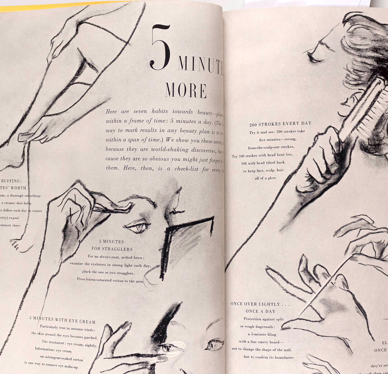 IRVING PENN Norman Parkinson MAKEUP Perfume 1950 Vogue Beauty Book magazine VTG