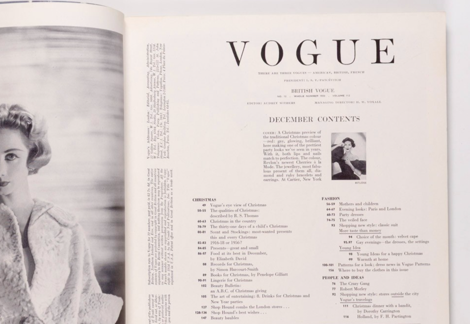 ANNABEL BIRLEY Richard Attenborough KLEIN Norman Parkinson VOGUE December 1956