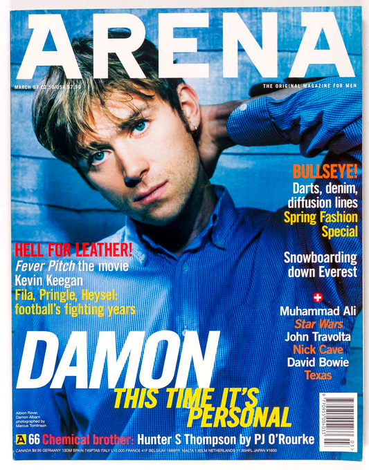 DAMON ALBARN Nick Cave DAVID BOWIE Arena March 1997 BIJOU PHILLIPS Bruce Weber