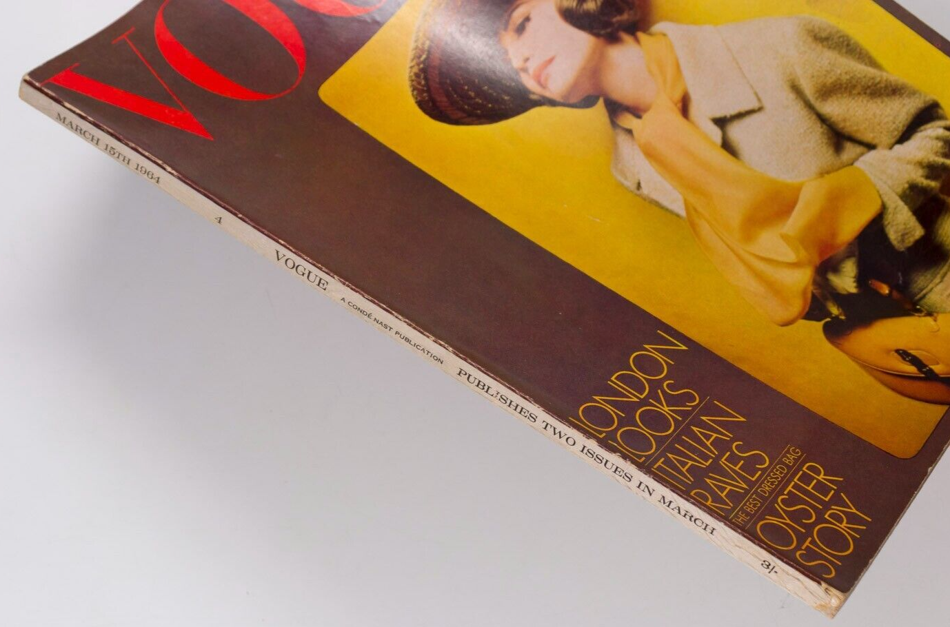 JEAN SHRIMPTON John Lennon APRIL ASHLEY Vogue March 1964 Biba CHANEL vtg MOD UK