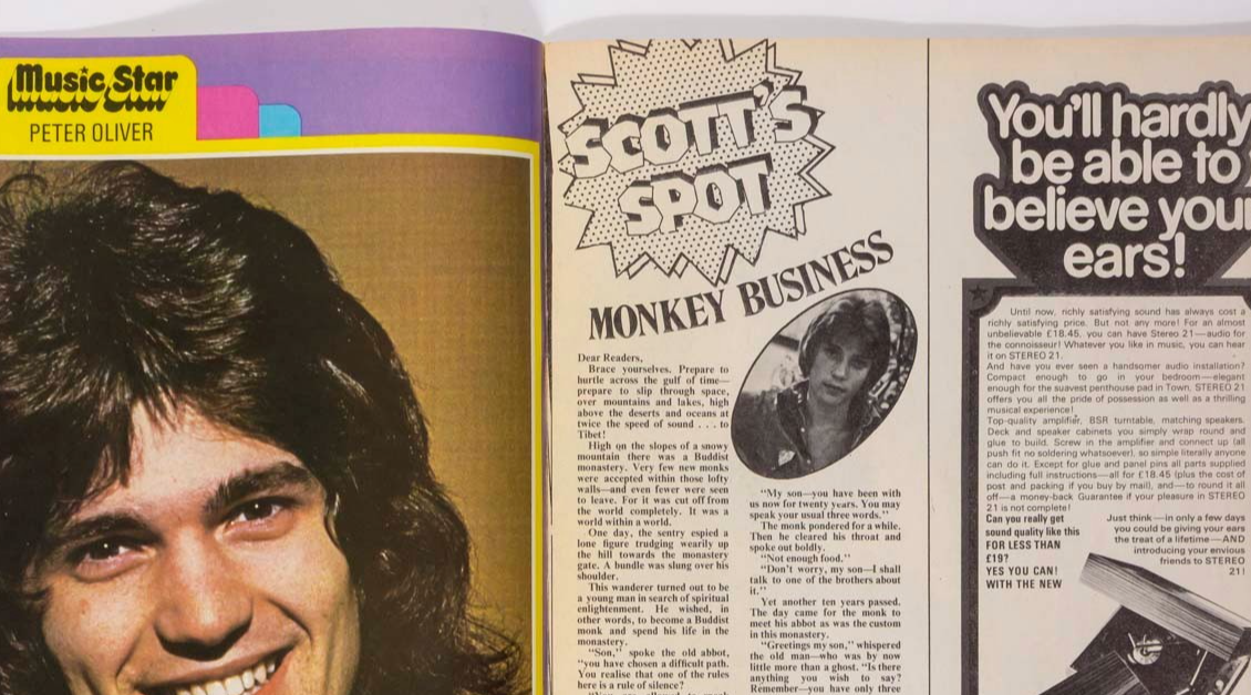 David Essex BRIAN CONNOLLY Peter Oliver MUSIC STAR MAGAZINE 26 January 1974 Yoko