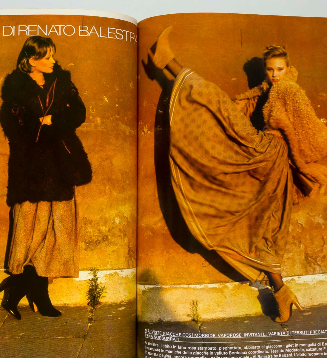 Michelle Stevens GIA CARANGI Alta Moda HARPER'S BAZAAR ITALIA September 1978 vtg