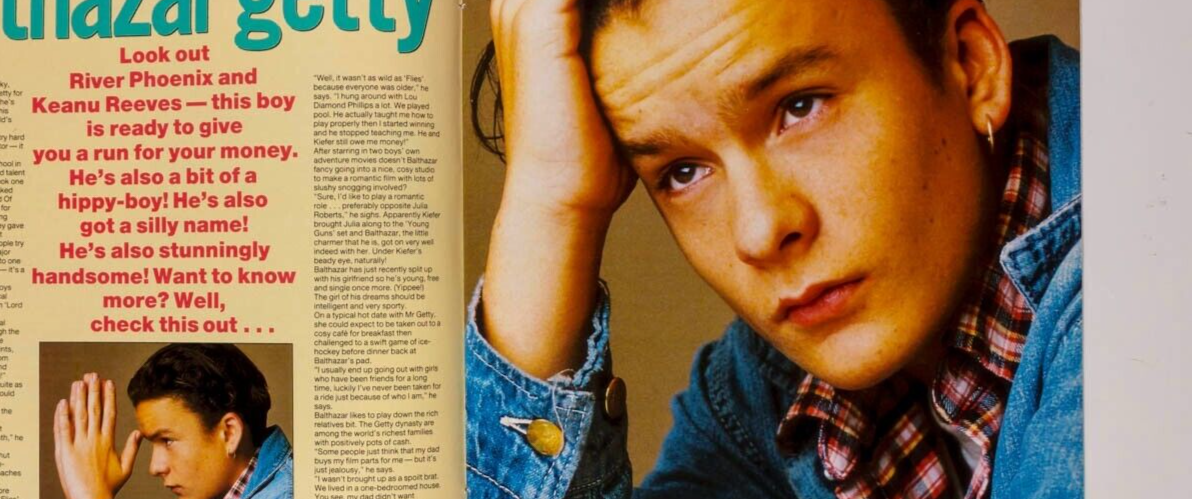 BALTHAZAR GETTY J Depp COREY HAIM Traci Lords DOWNEY JR Young Americans magazine