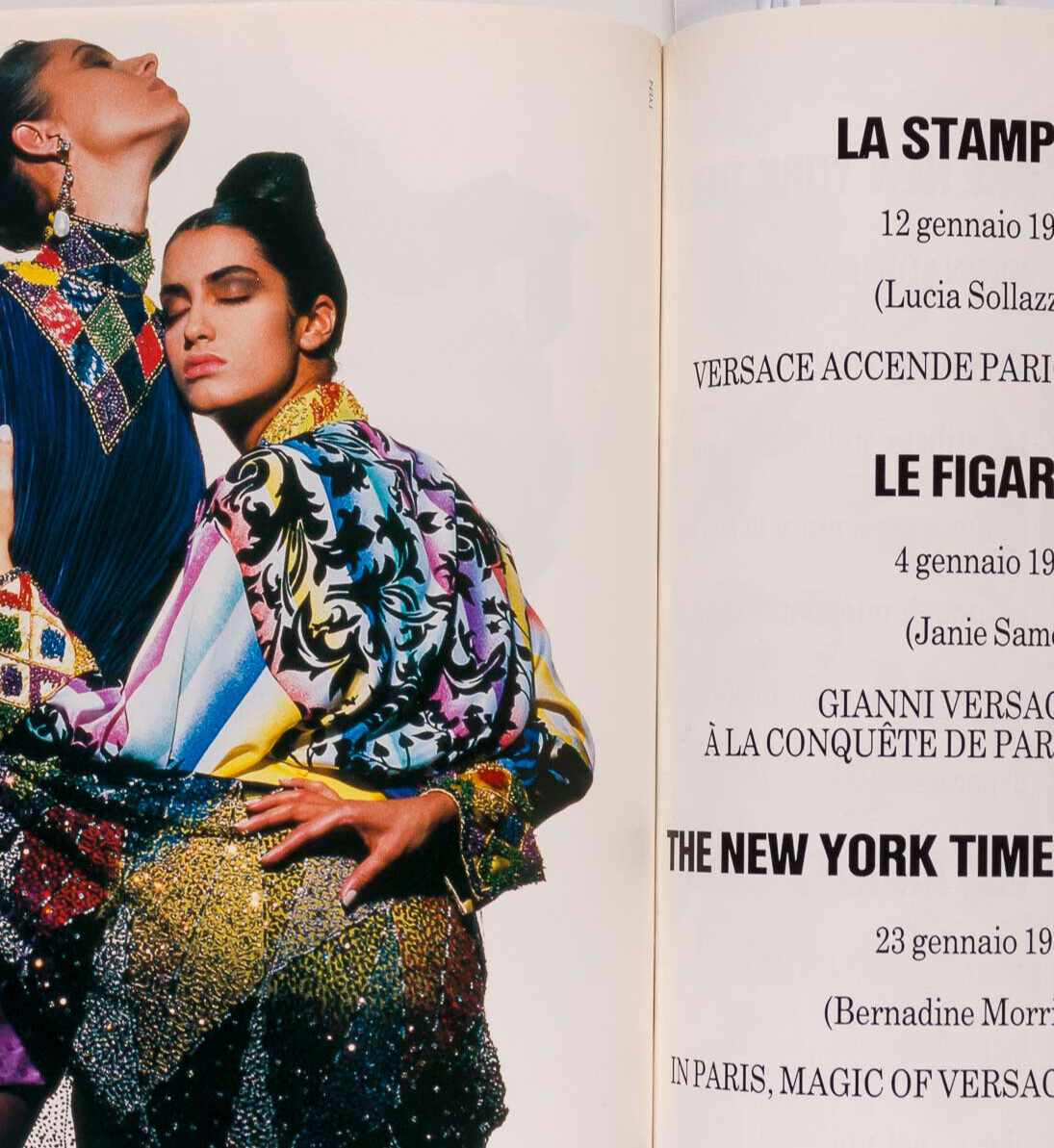 Stephanie Schneider GUY BOURDIN Yasmeen Ghauri HARPERS PARIS March 1990 Joe Eula