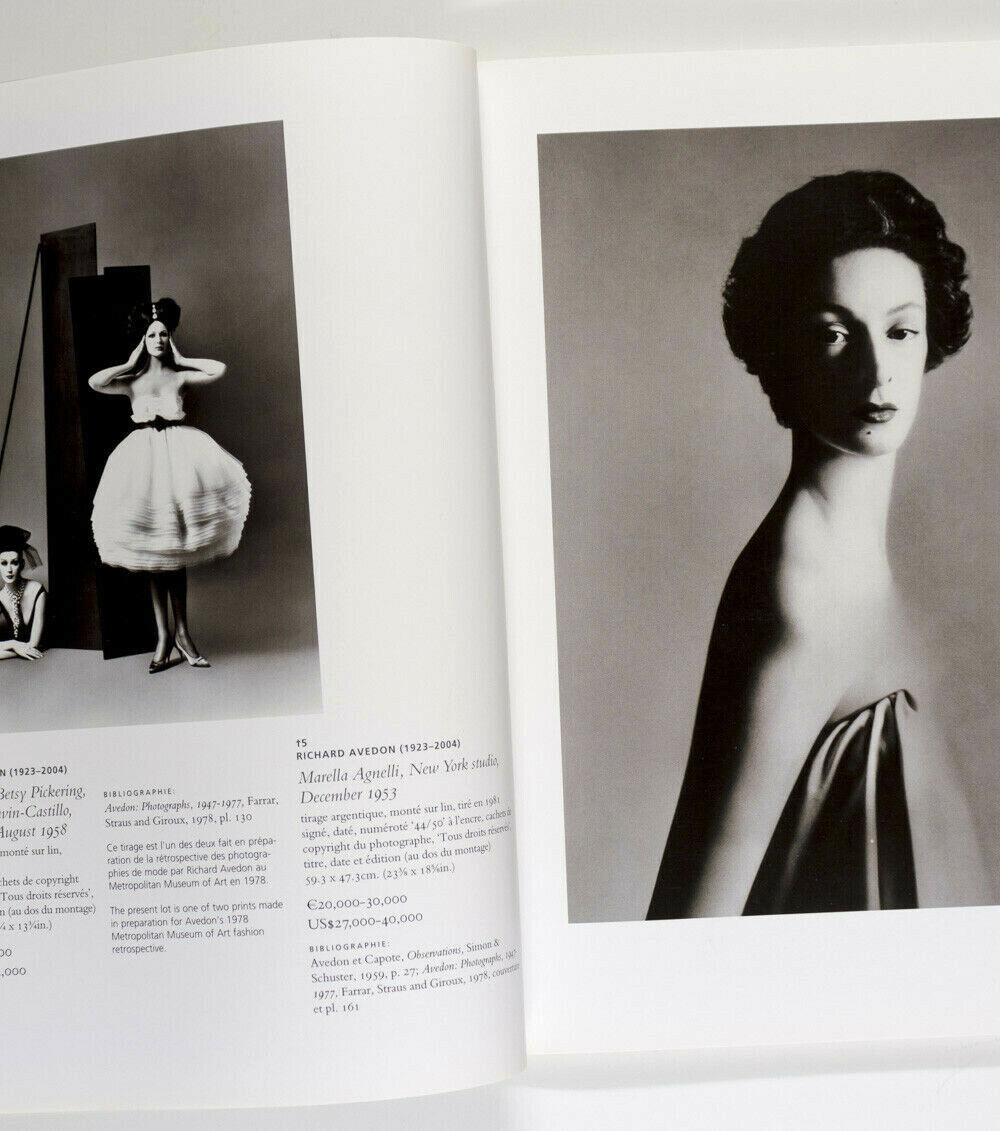 Marilyn Monroe RICHARD AVEDON Foundation AUCTION catalogue CHRISTIE'S Paris 2010