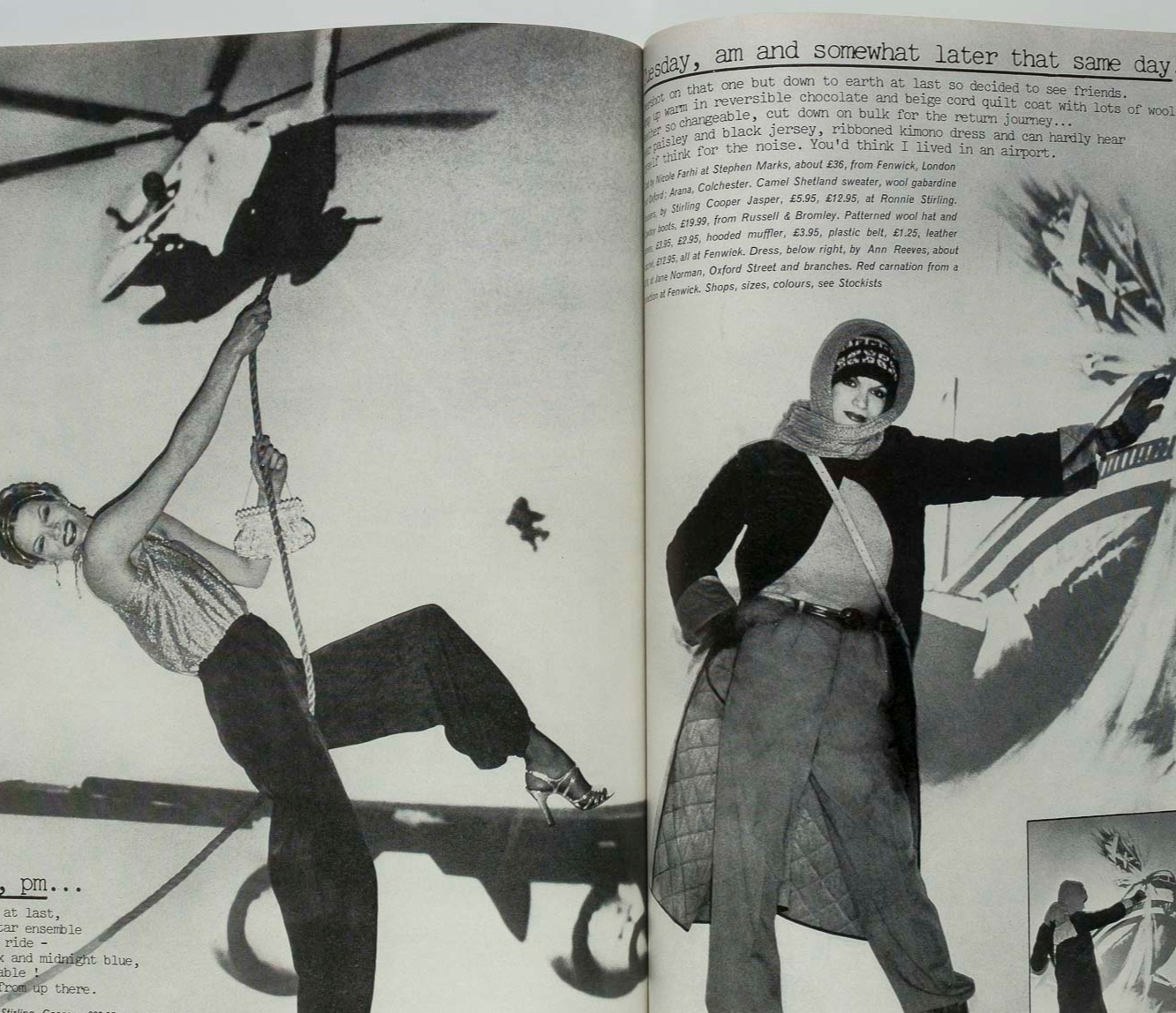 Marie Helvin IRAN Iman VOGUE December 1975 Zandra Rhodes TOSCANI David Bailey UK