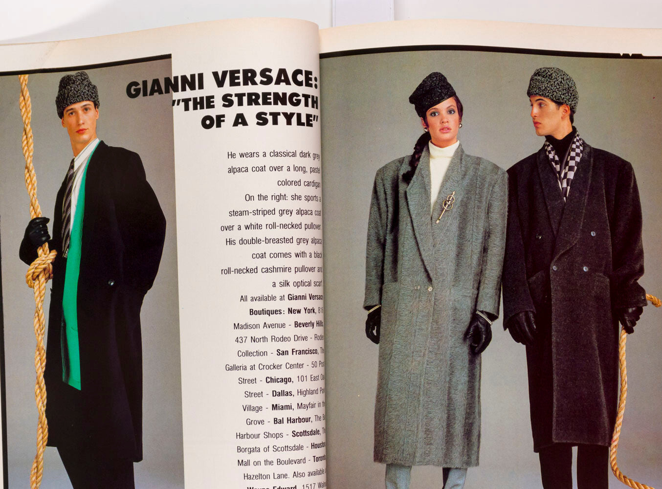 GARY FENCIK Paulina Porizkova JEFF AQUILON Rick Edwards GQ September 1986 Fall
