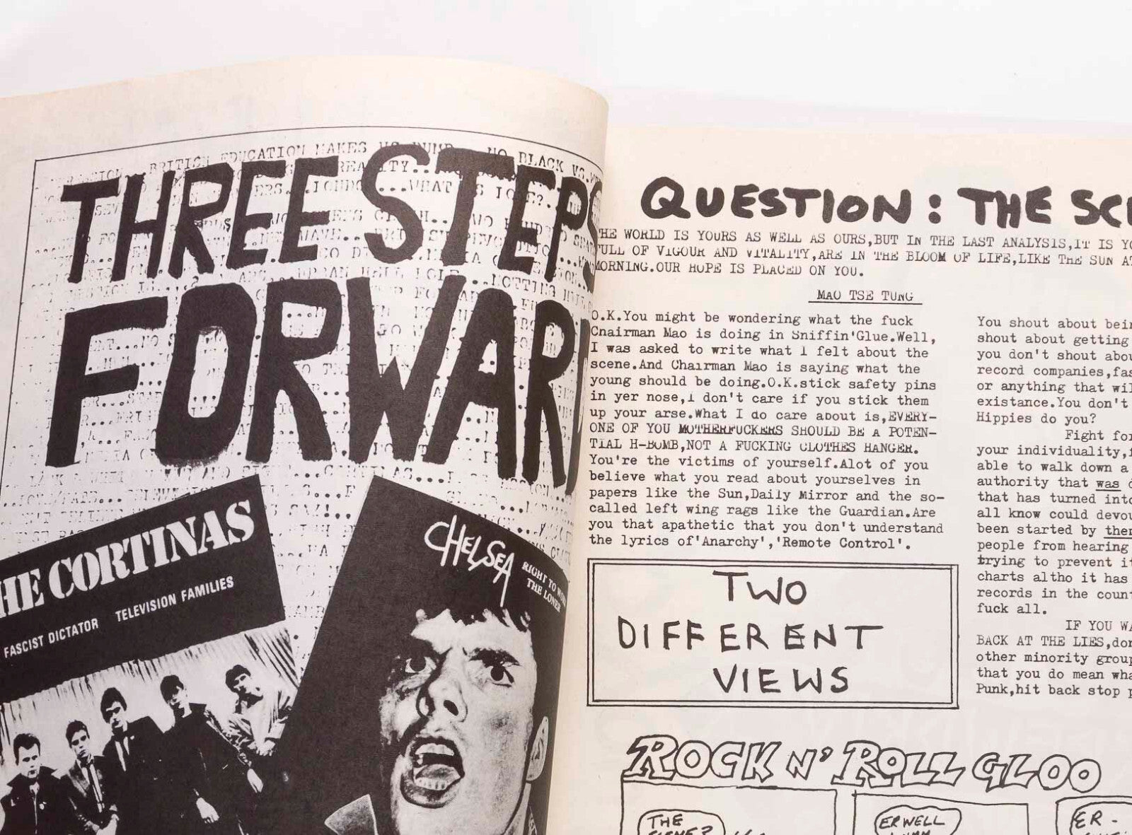 The Clash DAMNED John Lydon MODERN LOVERS Lou Reed SNIFFIN' GLUE ZINE punk 1977