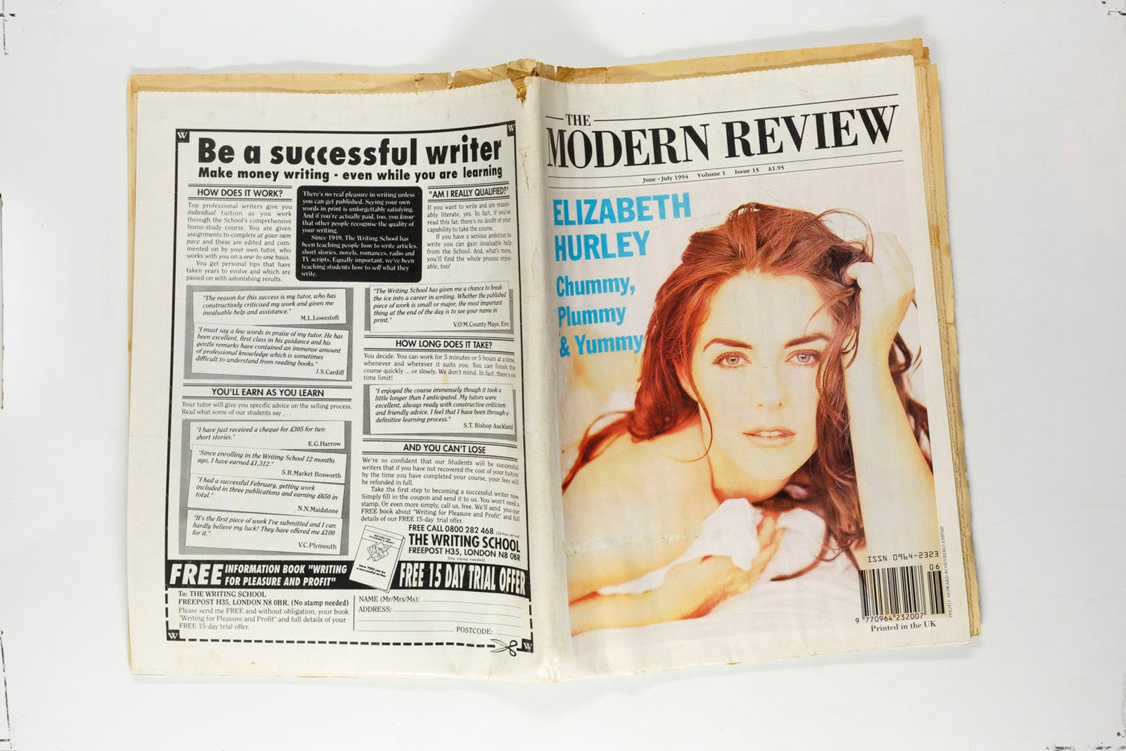 ELIZABETH HURLEY Naomi Campbell WILLIAM KLEIN Drag SENNA Modern Review June 1994